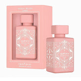 Lattafa Bade'e Al Oud Noble Blush Eau de Parfum 100ml 3.4 fl oz pink bottle - rose milk and vanilla perfume for women