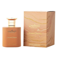 Paris Corner Taskeen Caramel Cascade Eau de Parfum 100ml 3.4 oz perfume bottle with box