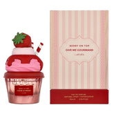 Lattafa Give Me Gourmand Berry On Top Eau de Parfum 75ml red bottle for women
