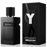 Yves Saint Laurent Y Le Parfum 100ml 3.4 fl oz black bottle with silver Y logo - intense woody fragrance for men