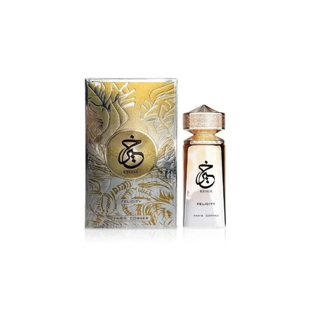 Paris Corner Khair Felicity Eau de Parfum 100ml 3.4 fl oz bottle - champagne floral perfume for women