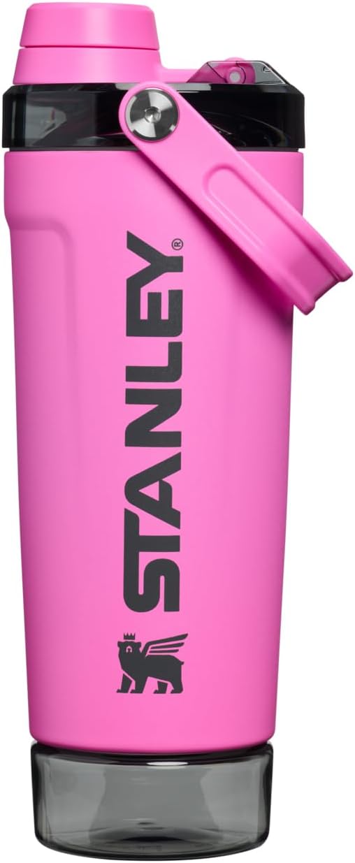 Insulated Stainless Steel Shaker Bottle – Leakproof Protein Shaker with Strainer