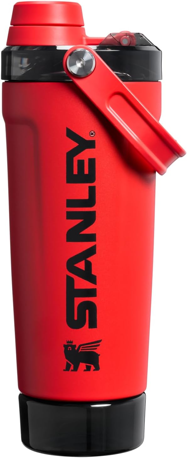 Insulated Stainless Steel Shaker Bottle – Leakproof Protein Shaker with Strainer