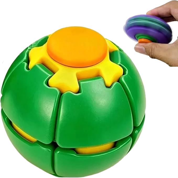 Press and Spin Fidget Ball – 3D Printed Sensory Stress Relief Toy