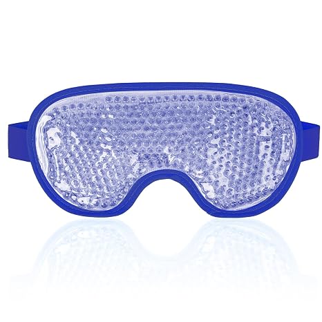NEWGO Cooling Gel Eye Mask – Reversible Hot & Cold Ice Pack for Puffy Eyes