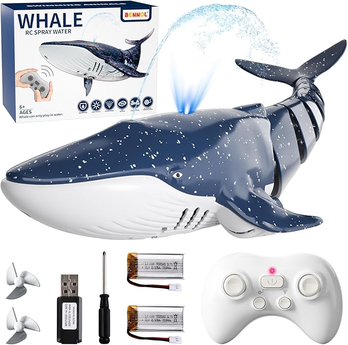 Remote Control Whale Shark Toy – RC Swimming Shark with Waterproof Remote