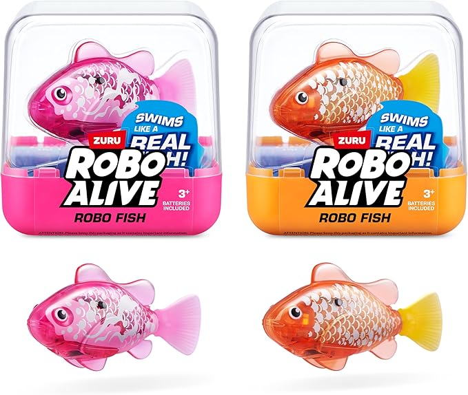 ZURU Robo Fish – Water-Activated Color-Changing Robotic Swimming Fish Toy