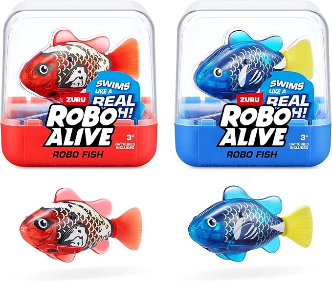ZURU Robo Fish – Water-Activated Color-Changing Robotic Swimming Fish Toy