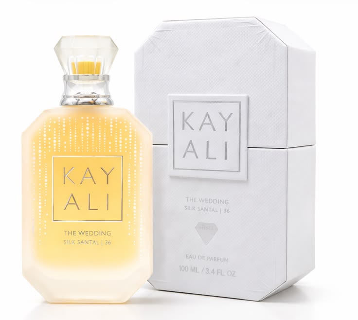 Kayali The Wedding Silk Santal 36 Eau de Parfum 100ml frosted white bottle for women