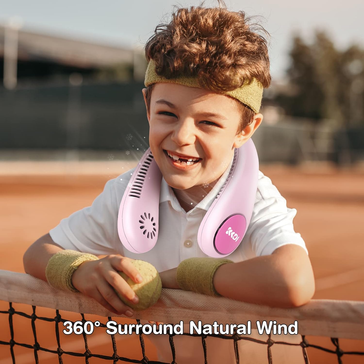 Kids Neck Fan – Rechargeable Wearable Hands-Free Personal Fan for Children