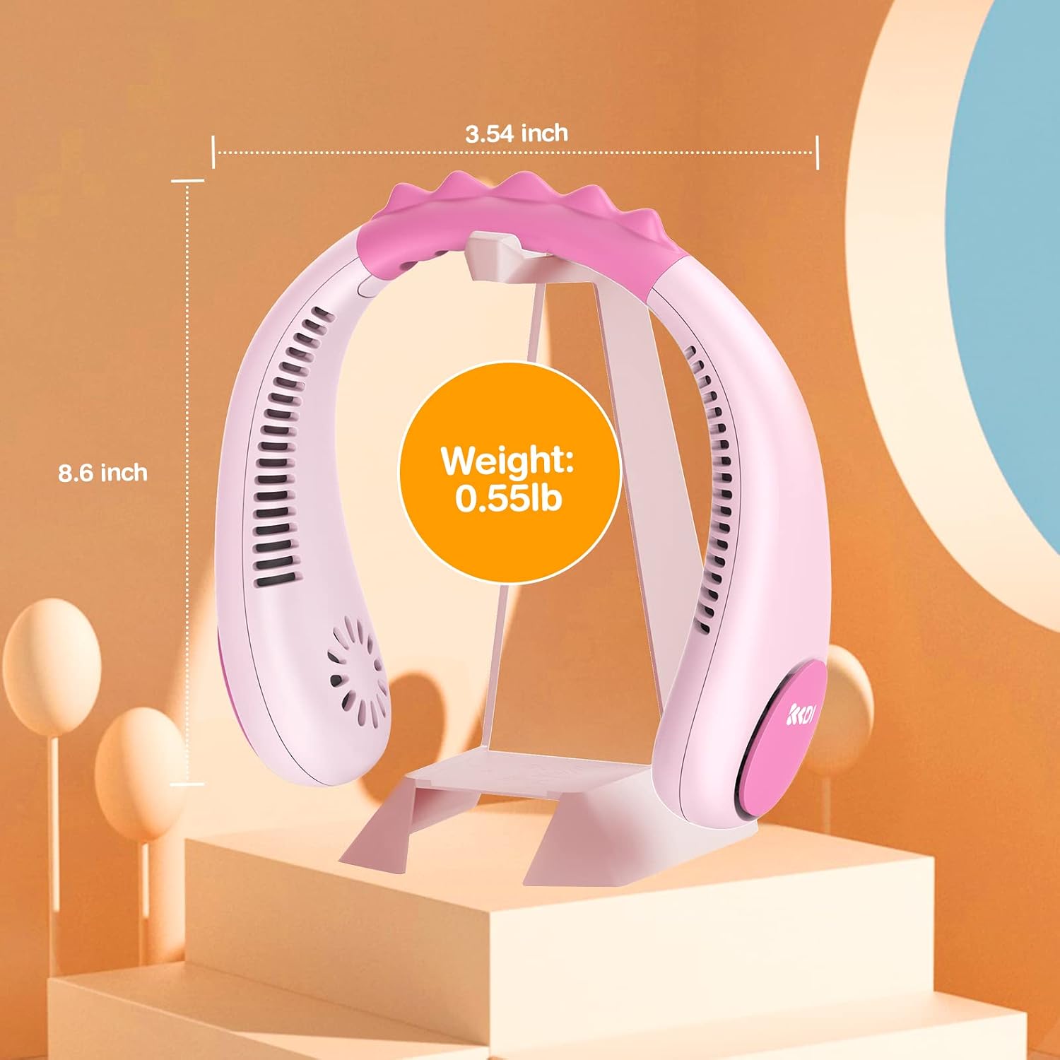 Kids Neck Fan – Rechargeable Wearable Hands-Free Personal Fan for Children