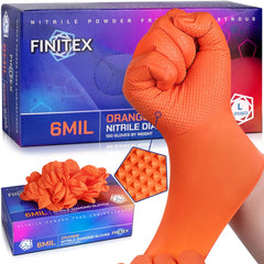 FINITEX Black Diamond Textured Nitrile Gloves 6.3 Mil