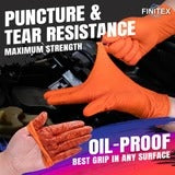 FINITEX Black Diamond Textured Nitrile Gloves 6.3 Mil