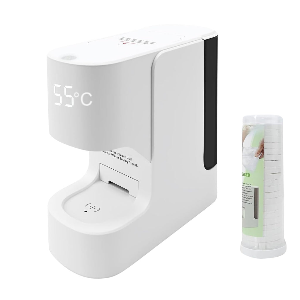 60-count spa-grade compressed towel refills in buckets for automatic towel warmers