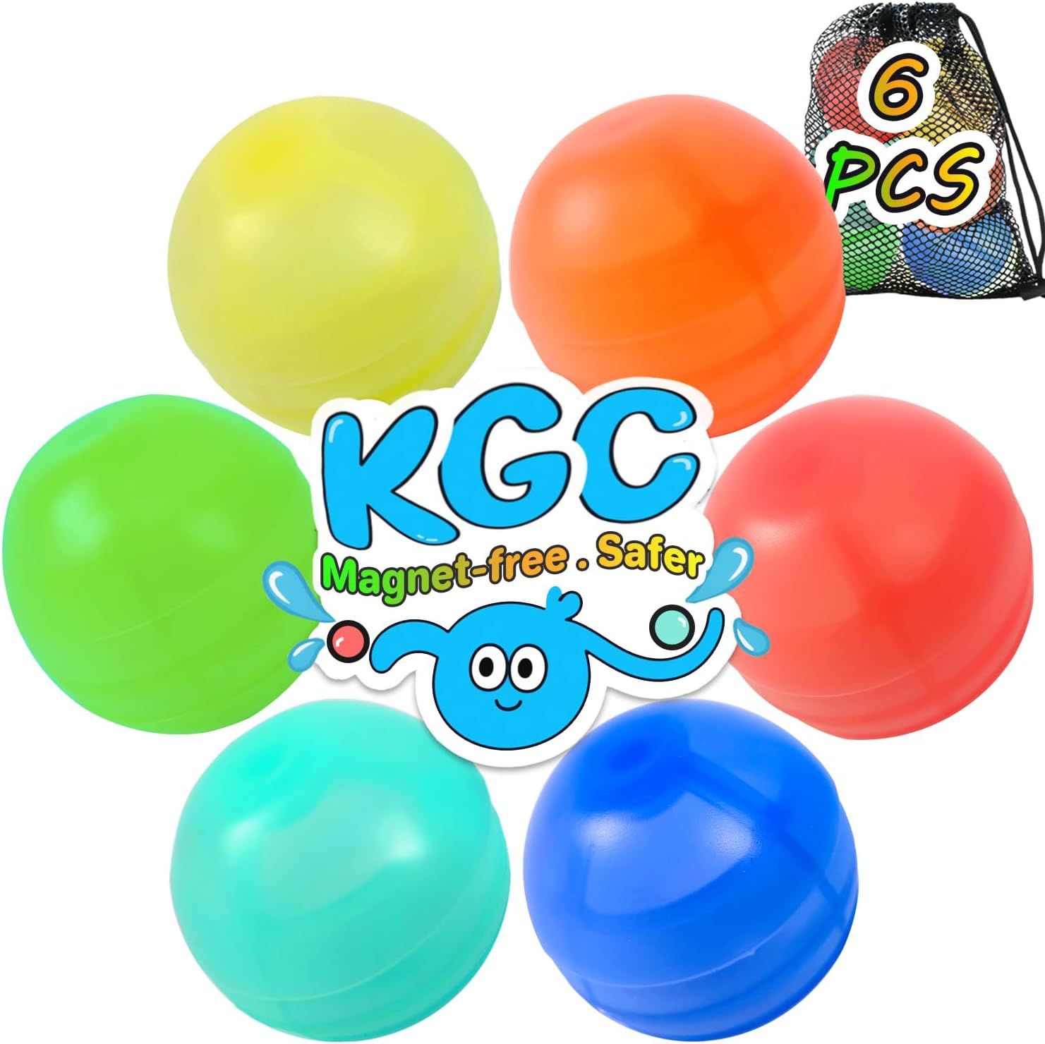 Reusable silicone water balloons for kids and adults, refillable quick-fill water balls for summer pool parties and water fights
