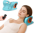 3-in-1 neck stretcher massager cervical traction device with heat and vibration and remote