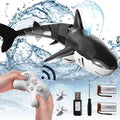 Remote control whale shark RC swimming toy with waterproof remote in a pool