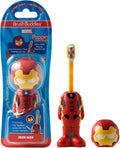 Brush Buddies Marvel Poppin' kids toothbrush with pop action and superhero travel cover