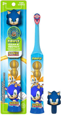 Sonic the Hedgehog kids battery powered toothbrush with 3D character hygienic cover