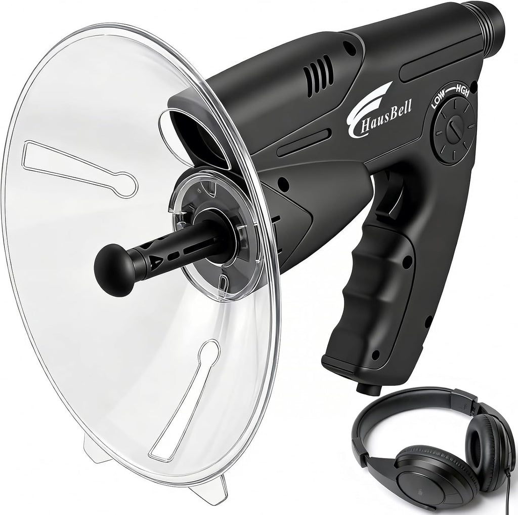 Kids nature explorer toy with parabolic sound amplifier microphone monocular and headphones