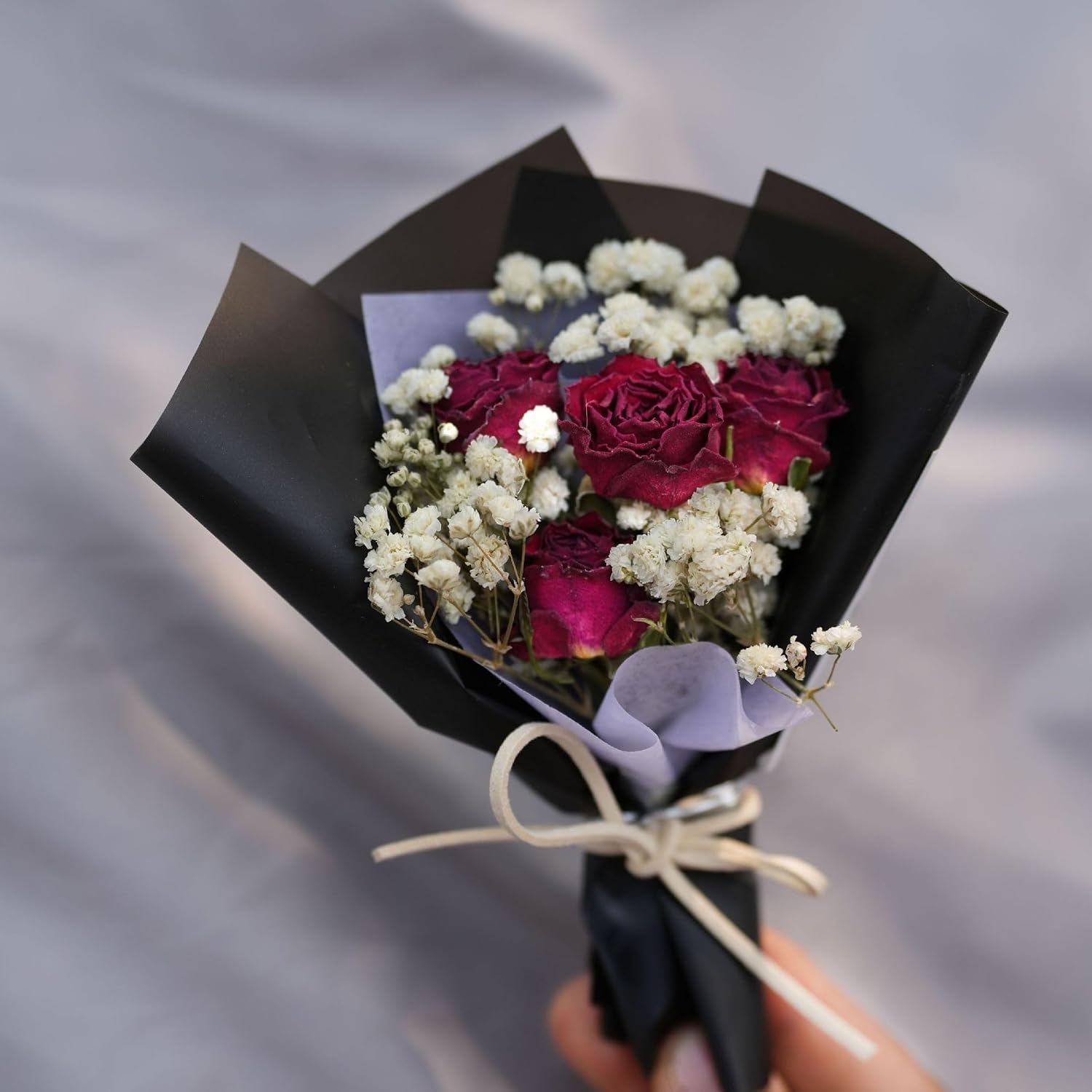 Handmade dried flower bouquet car air freshener aromatherapy vent clip decoration