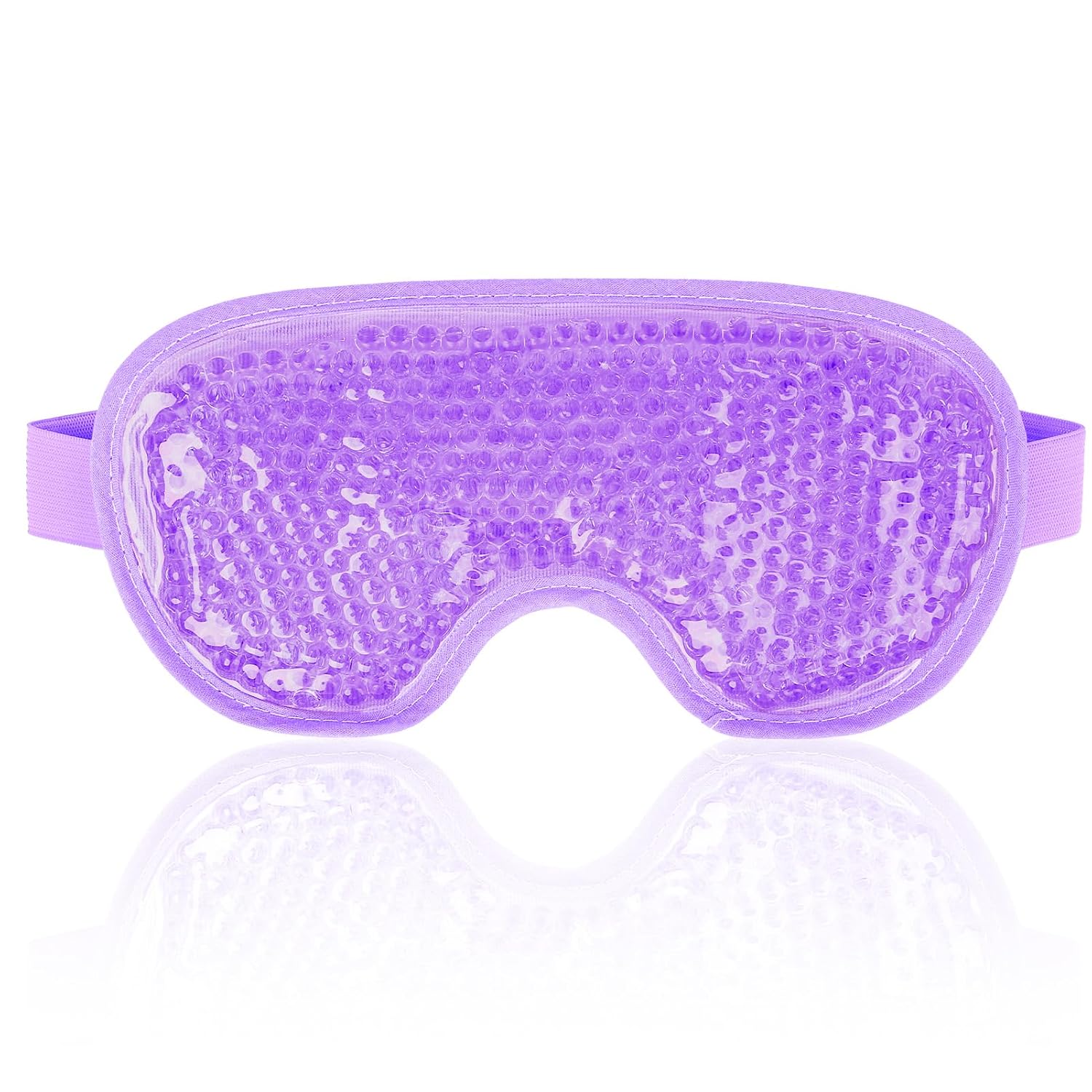 NEWGO rosegold reversible cooling gel eye mask hot and cold ice pack for puffy eyes