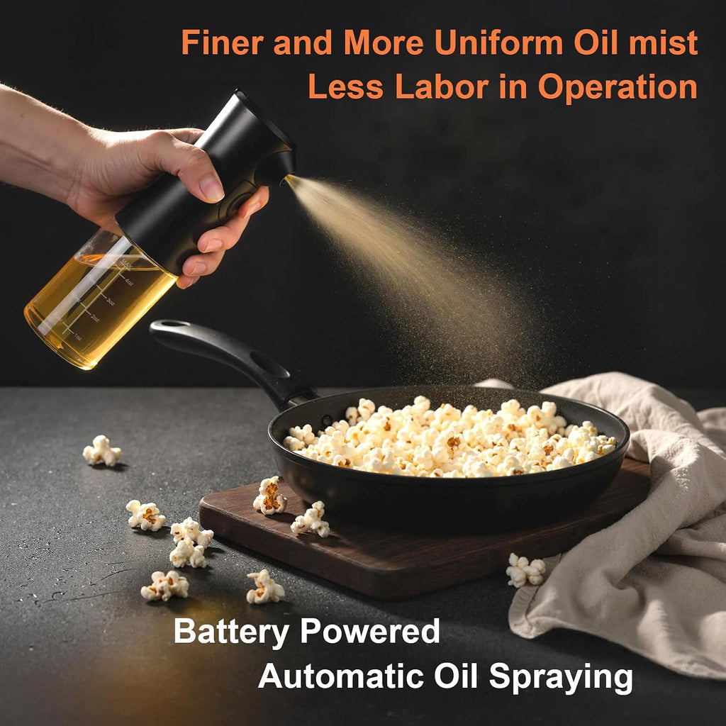 Electric Oil Sprayer for Cooking – Rechargeable Olive Oil Mister for Air Fryer