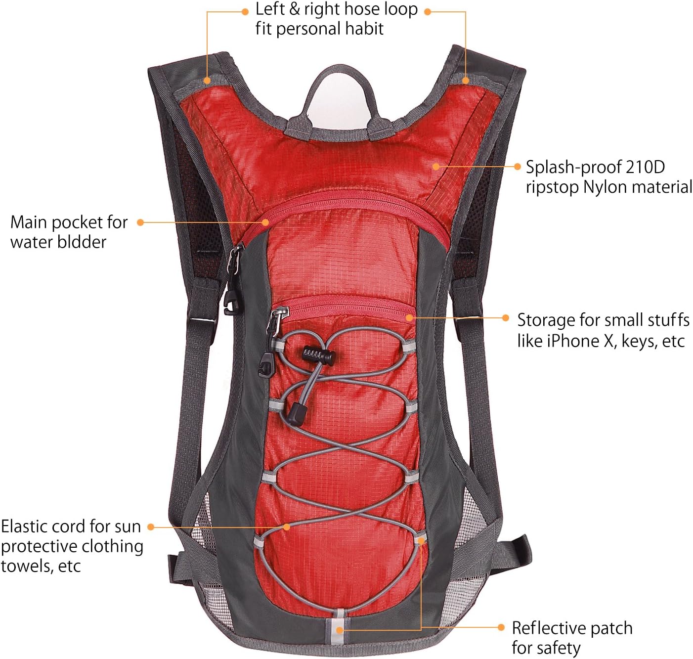 Unigear Hydration Pack Backpack – 2L Water Bladder for Hiking & Cycling