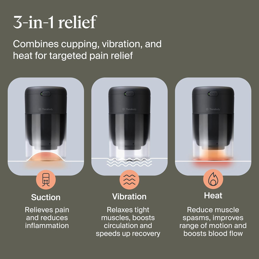 Therabody TheraCup – Smart Cupping Therapy Device with Heat & Vibration