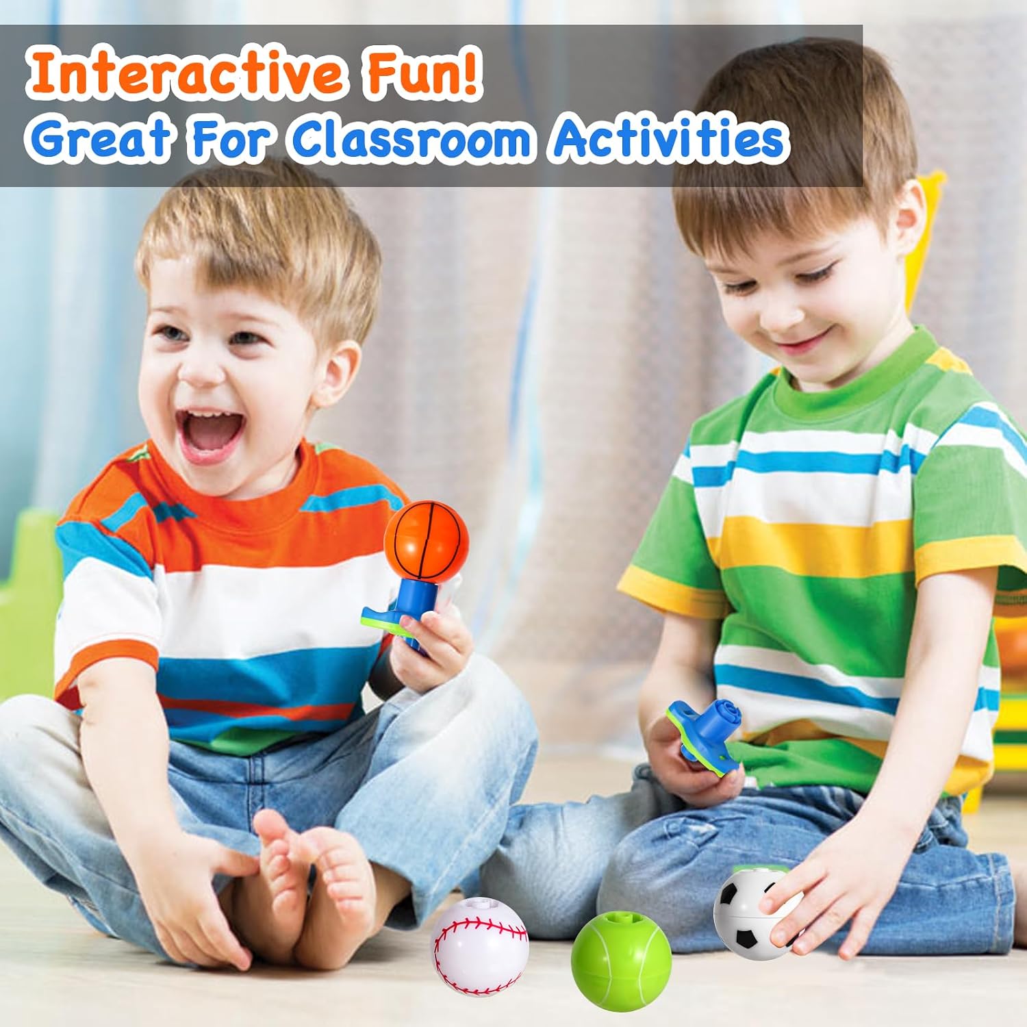 Flashing Light Up Spinning Tops – LED Gyroscope Party Favor Toys for Kids