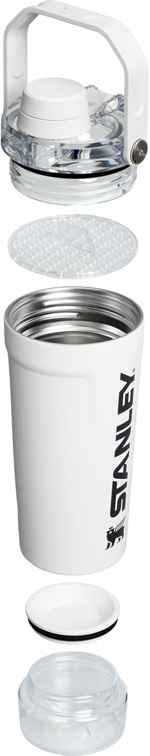 Insulated Stainless Steel Shaker Bottle – Leakproof Protein Shaker with Strainer