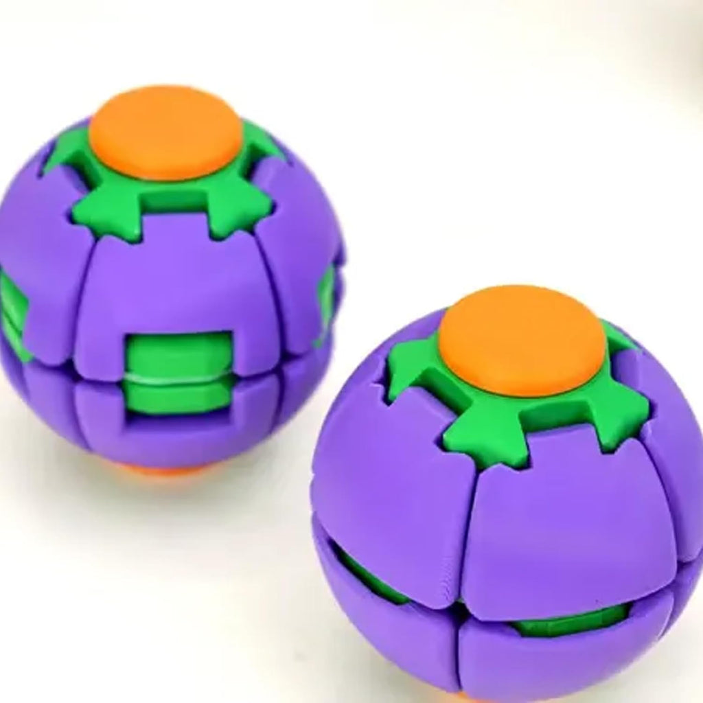 Press and Spin Fidget Ball – 3D Printed Sensory Stress Relief Toy