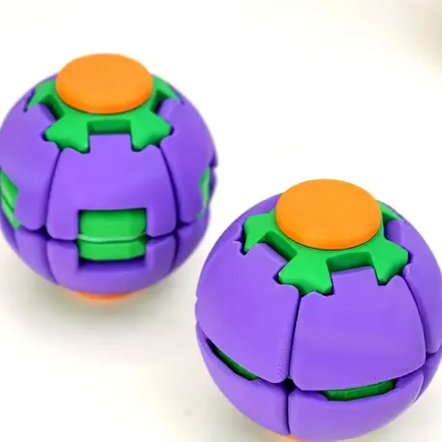Press and Spin Fidget Ball – 3D Printed Sensory Stress Relief Toy