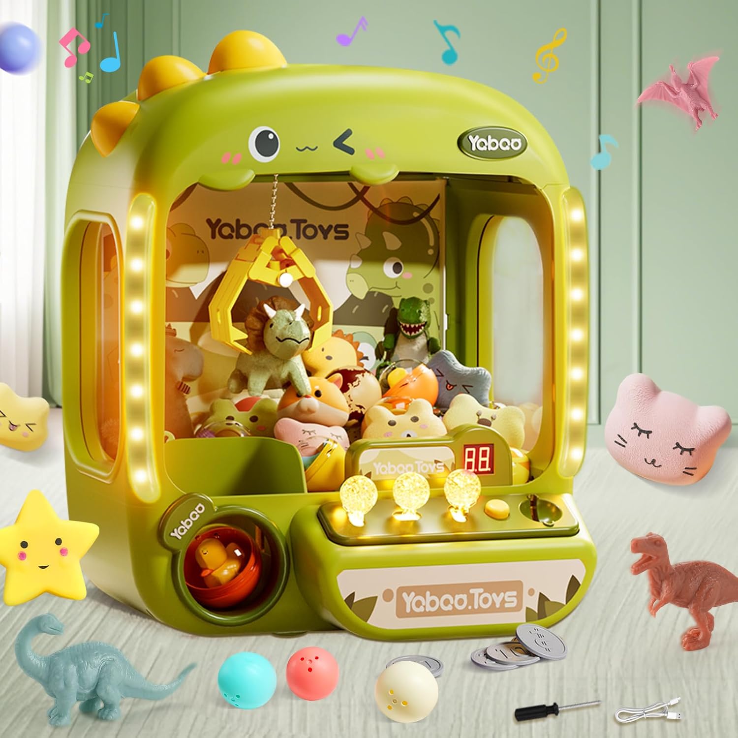 Kids Claw Machine Toy – Unicorn Arcade Prize Grabber with Lights & Sound