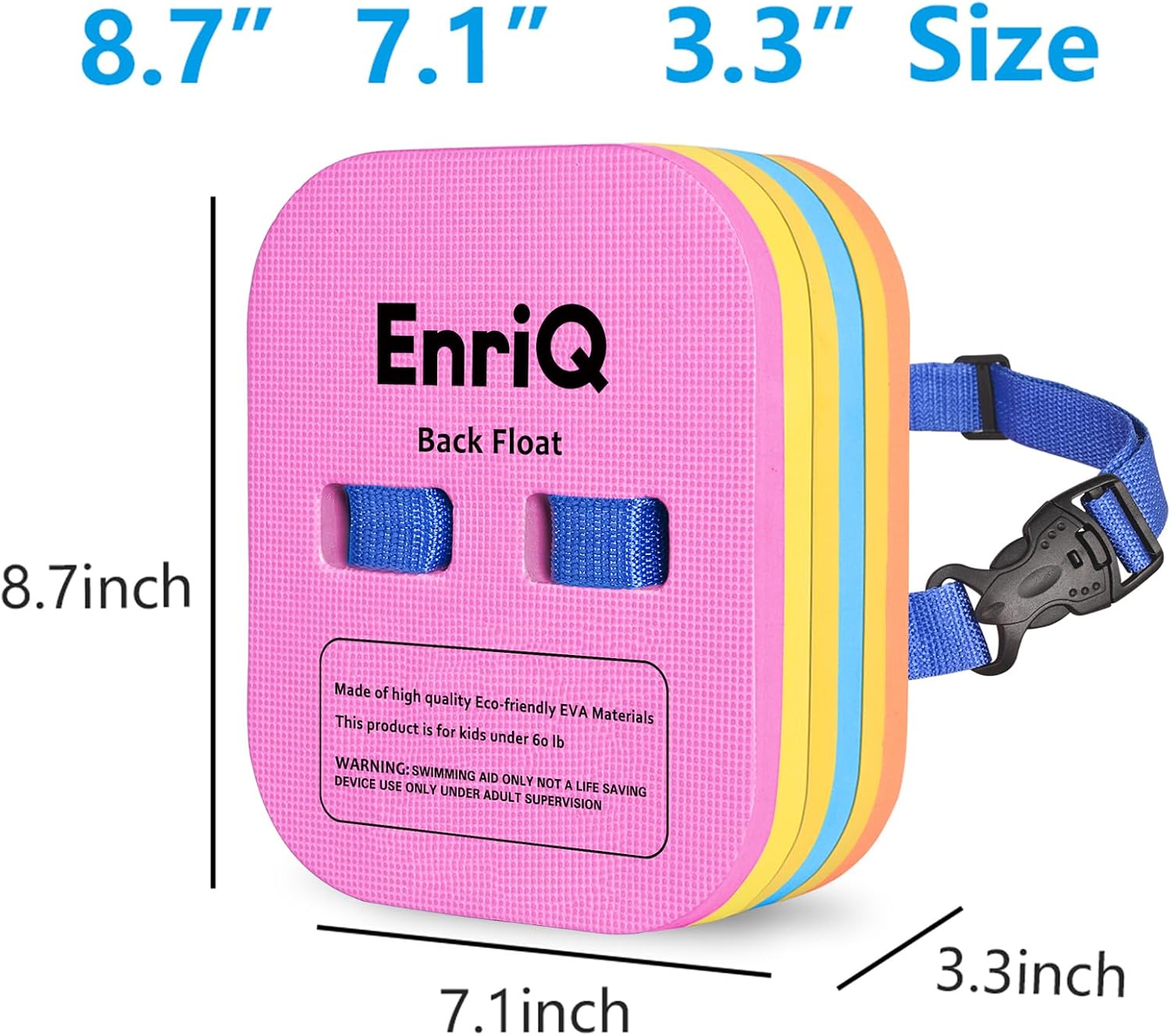 Kids Swim Belt Back Float – Adjustable Buoyancy Trainer for Learning to Swim