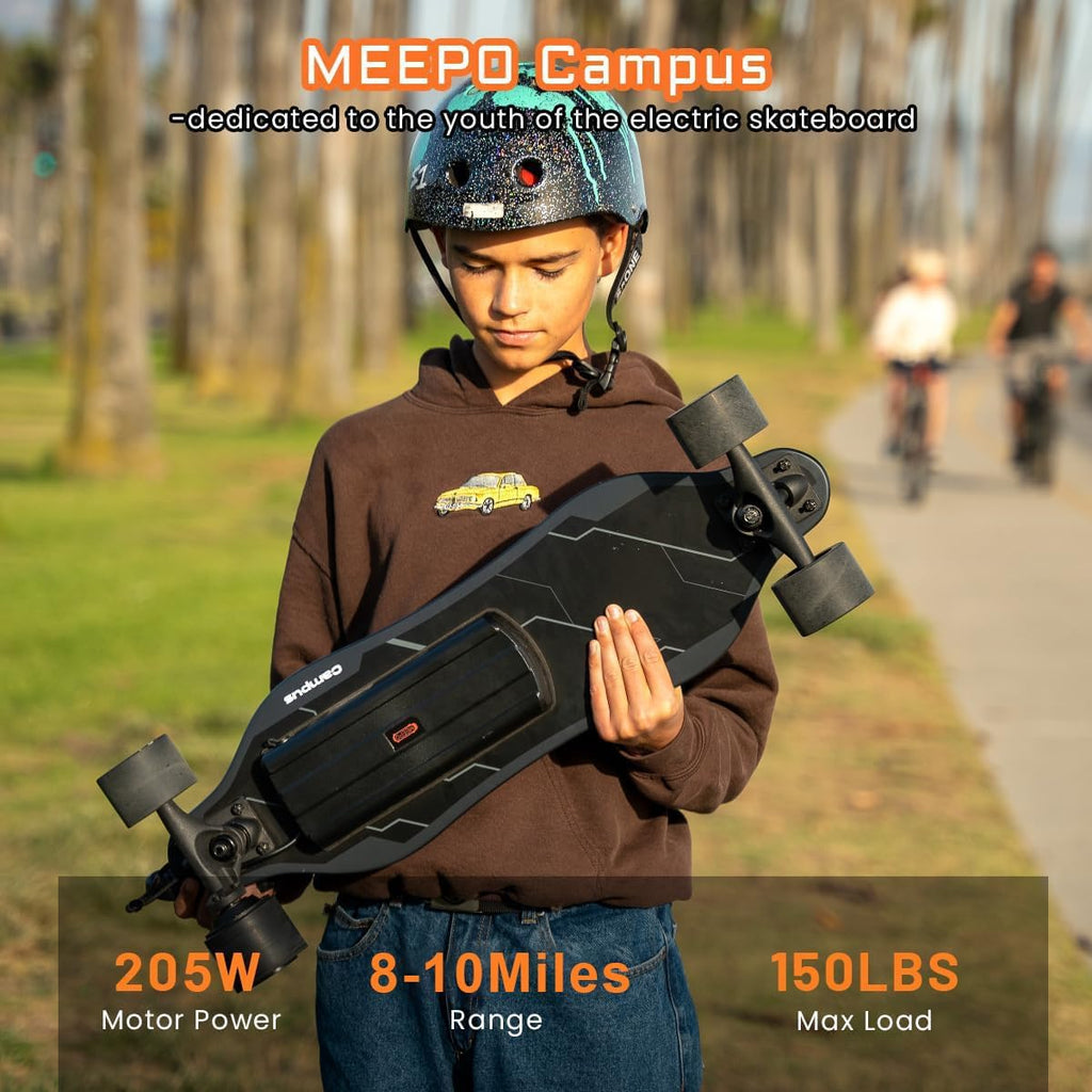 MEEPO Campus Electric Skateboard – Beginner E-Skateboard for Teens 15.5 mph