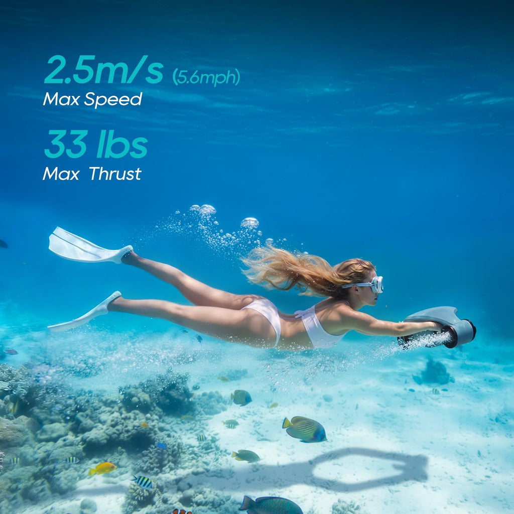 Asiwo Manta 2 Underwater Sea Scooter – Dual Motor Diving Scooter with Camera Mount