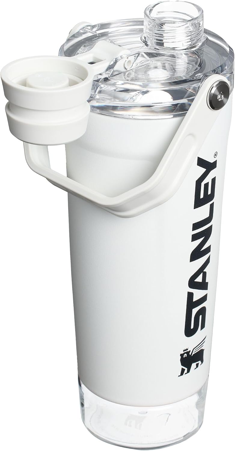 Insulated Stainless Steel Shaker Bottle – Leakproof Protein Shaker with Strainer