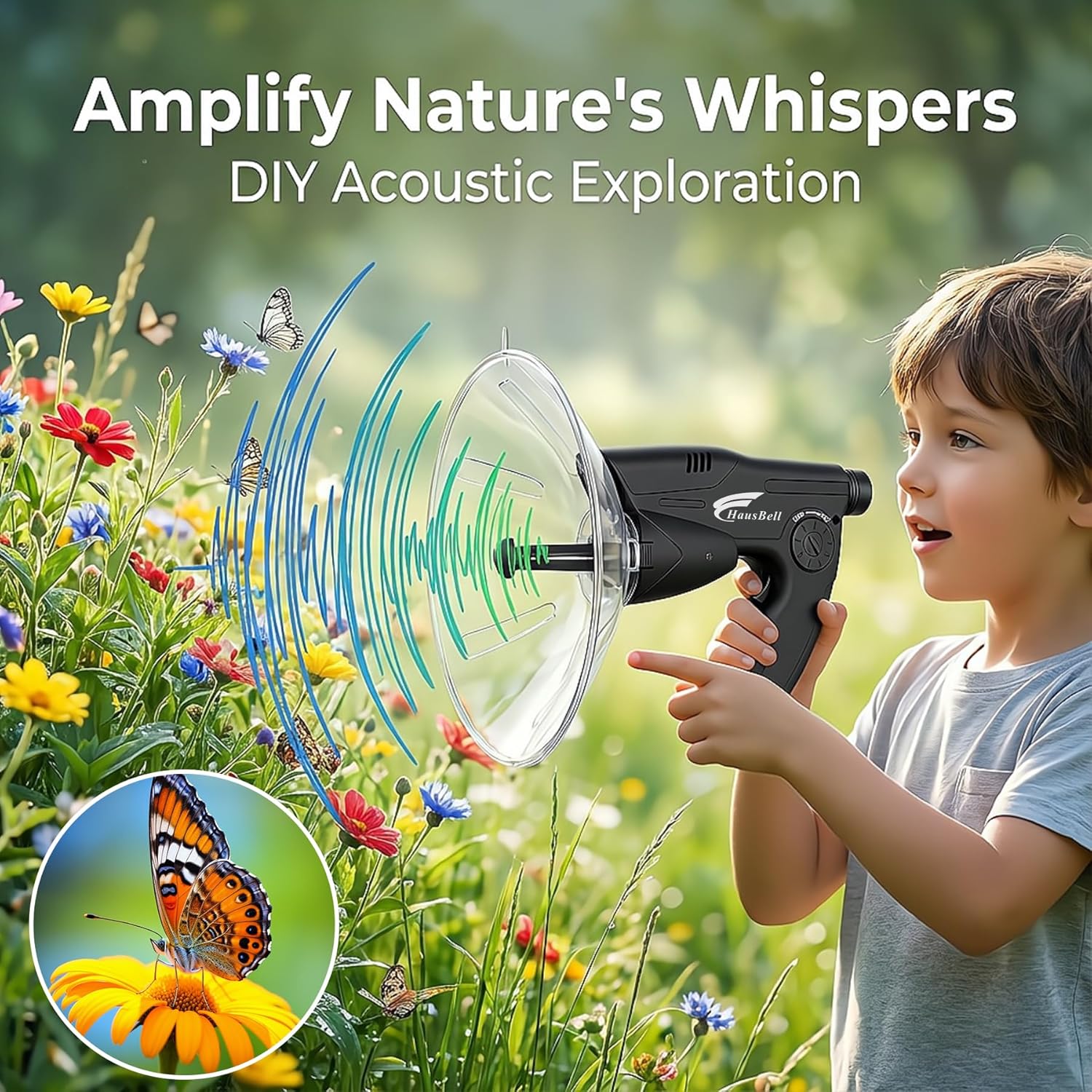 Kids Spy Listening Device with Monocular – Nature Sound Amplifier Explorer Toy