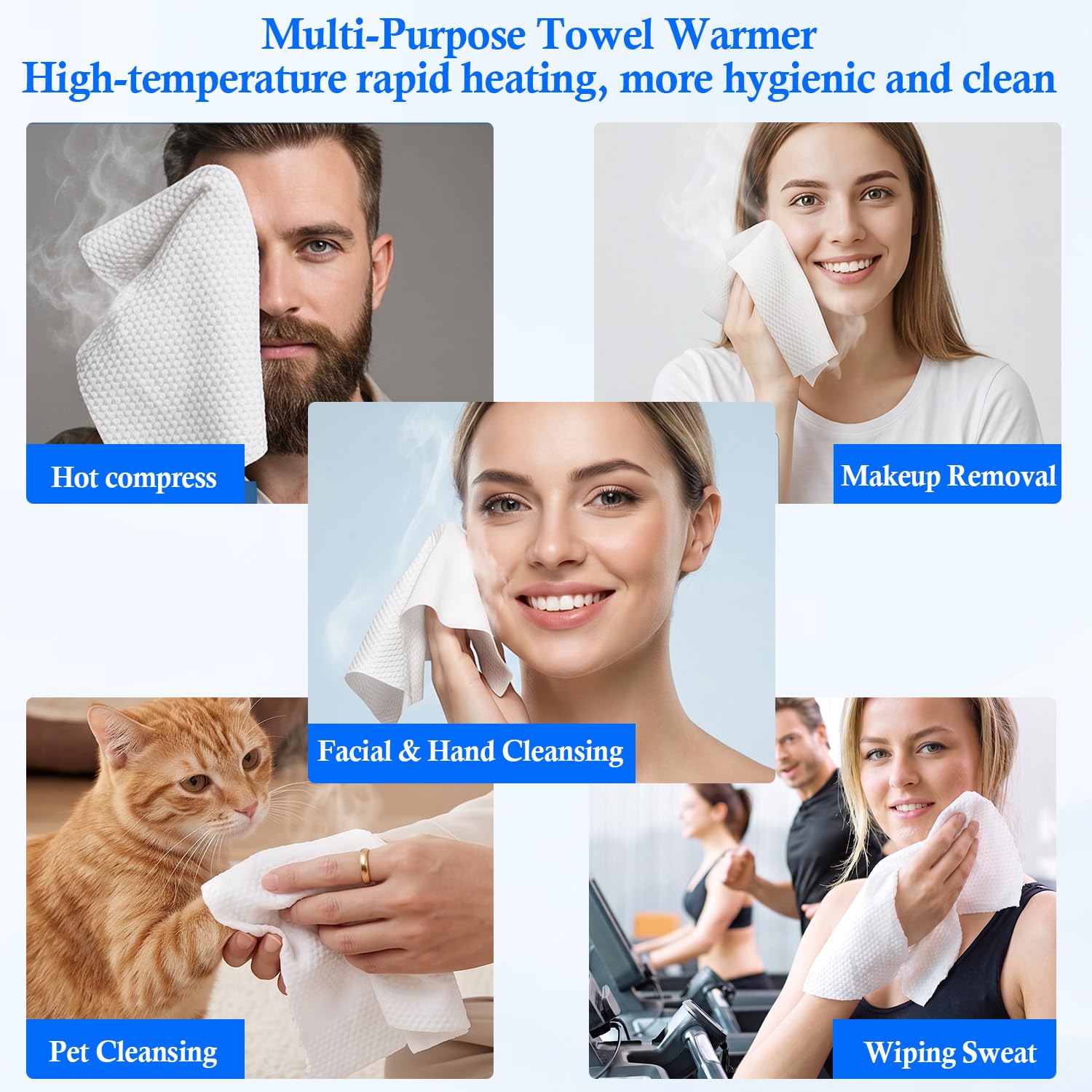 Compressed Towel Refills 60-Count – Spa-Grade Towels for Towel Warmers
