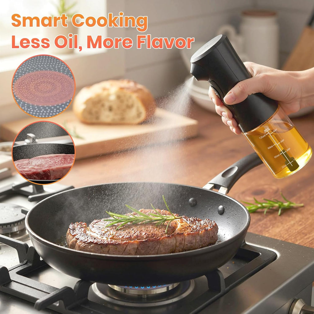 Electric Oil Sprayer for Cooking – Rechargeable Olive Oil Mister for Air Fryer
