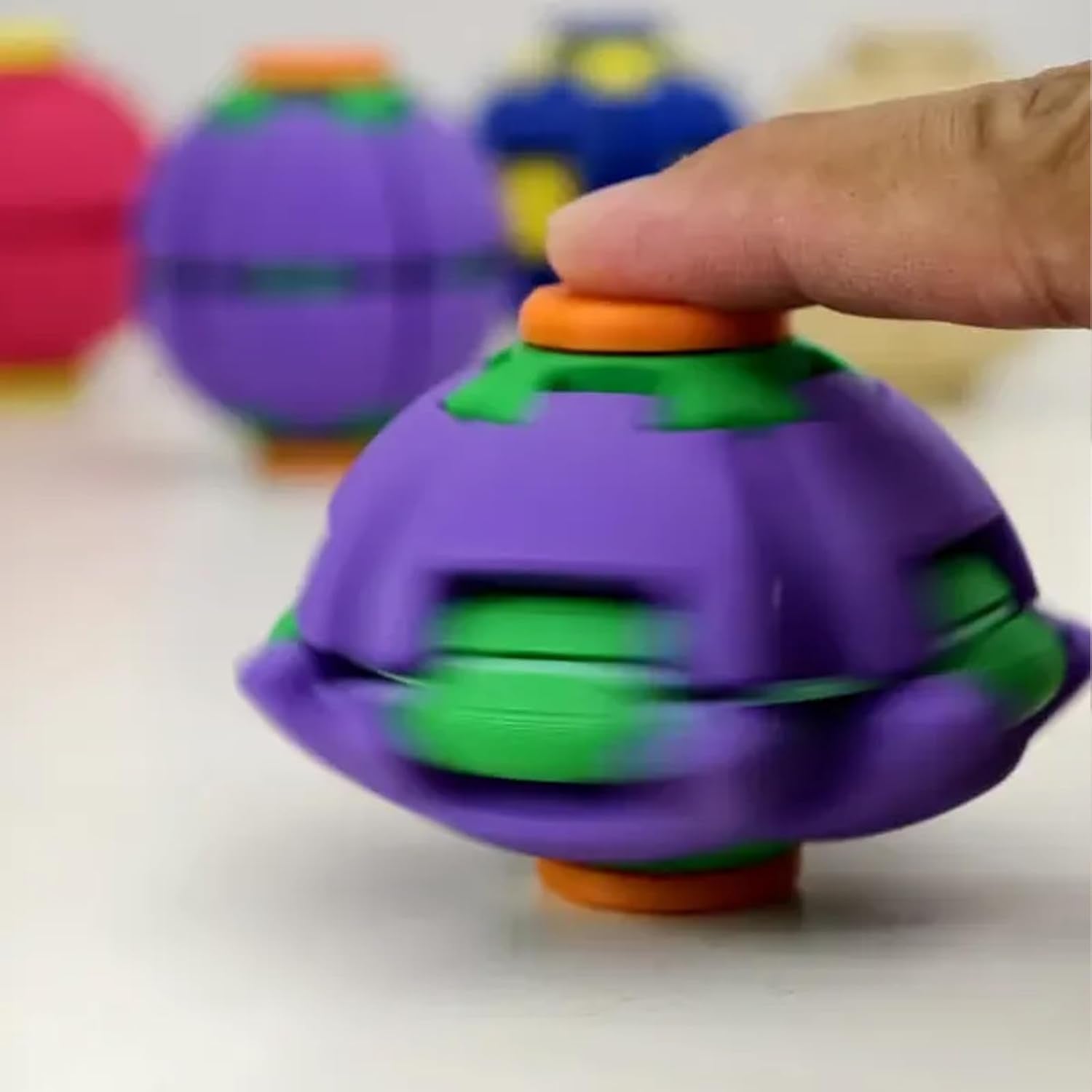 Press and Spin Fidget Ball – 3D Printed Sensory Stress Relief Toy