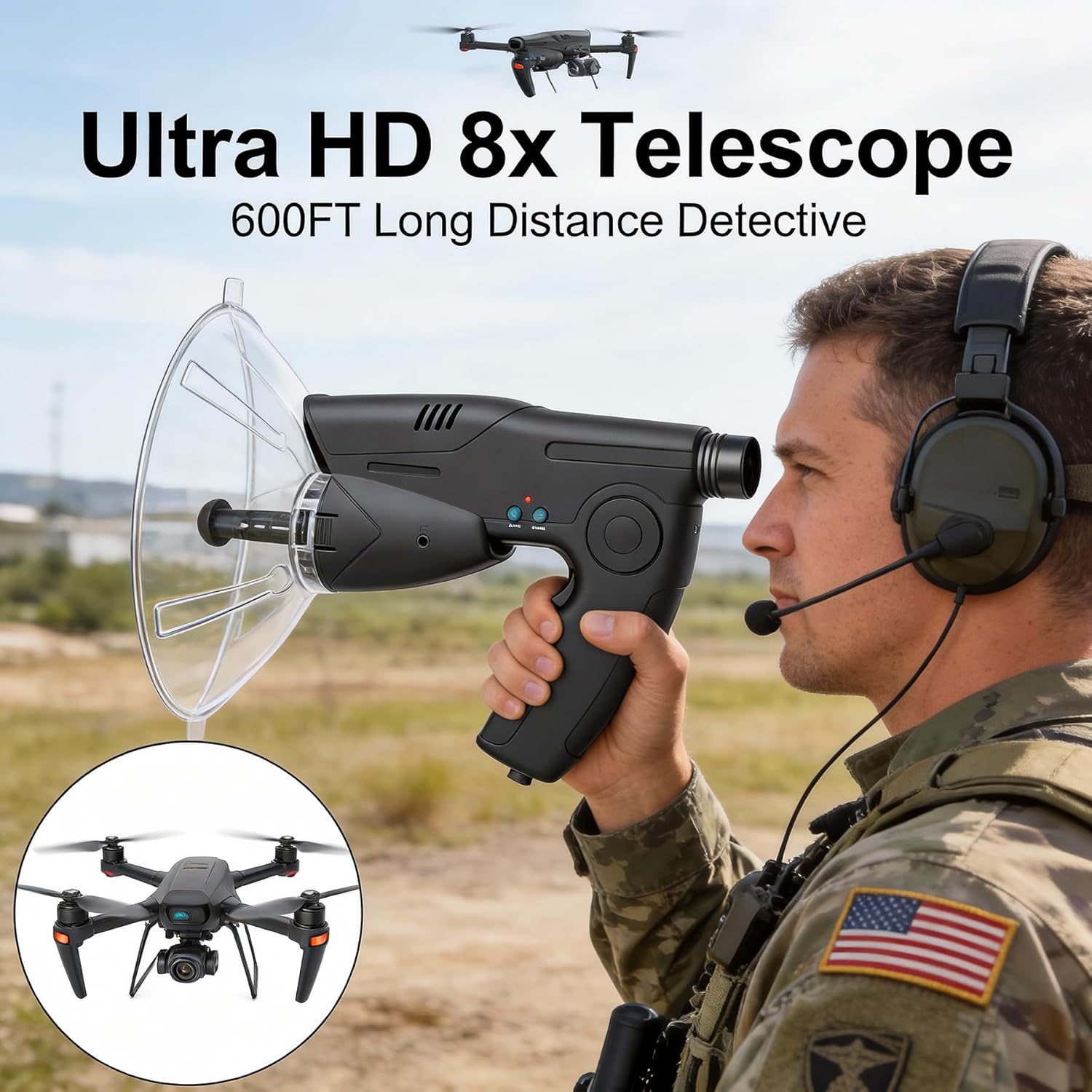Kids Spy Listening Device with Monocular – Nature Sound Amplifier Explorer Toy