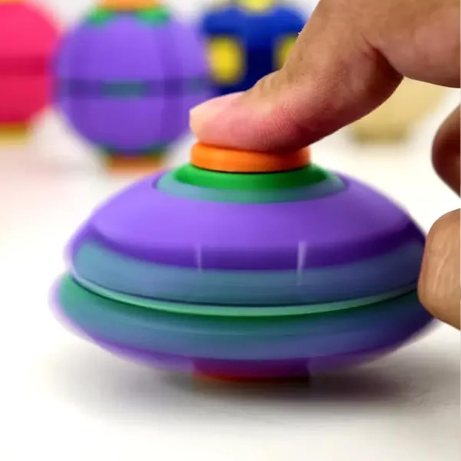 Press and Spin Fidget Ball – 3D Printed Sensory Stress Relief Toy