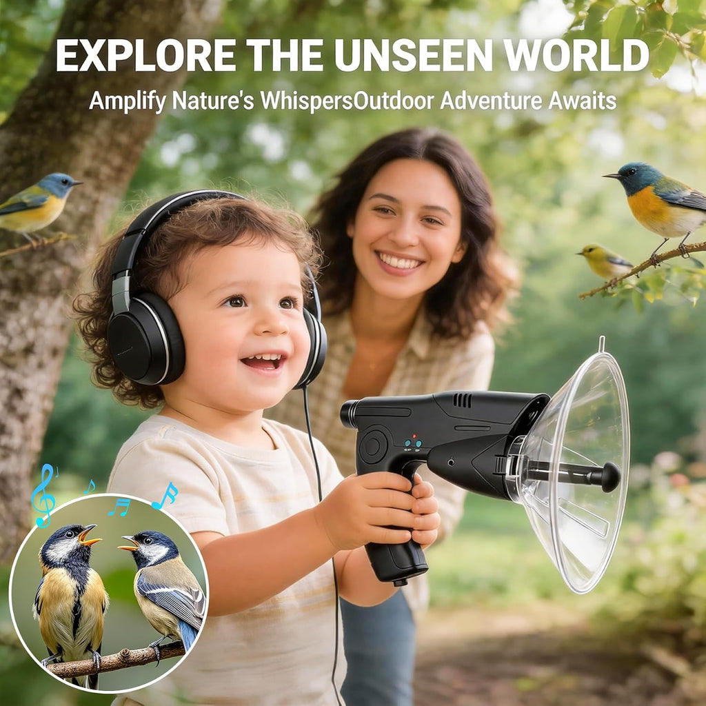 Kids Spy Listening Device with Monocular – Nature Sound Amplifier Explorer Toy