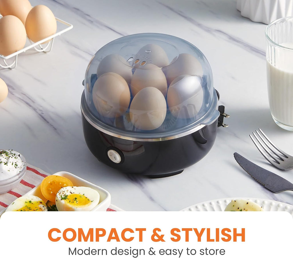 Electric Egg Cooker – 7-Egg Capacity Rapid Boiler & Steamer with Auto Shut-Off