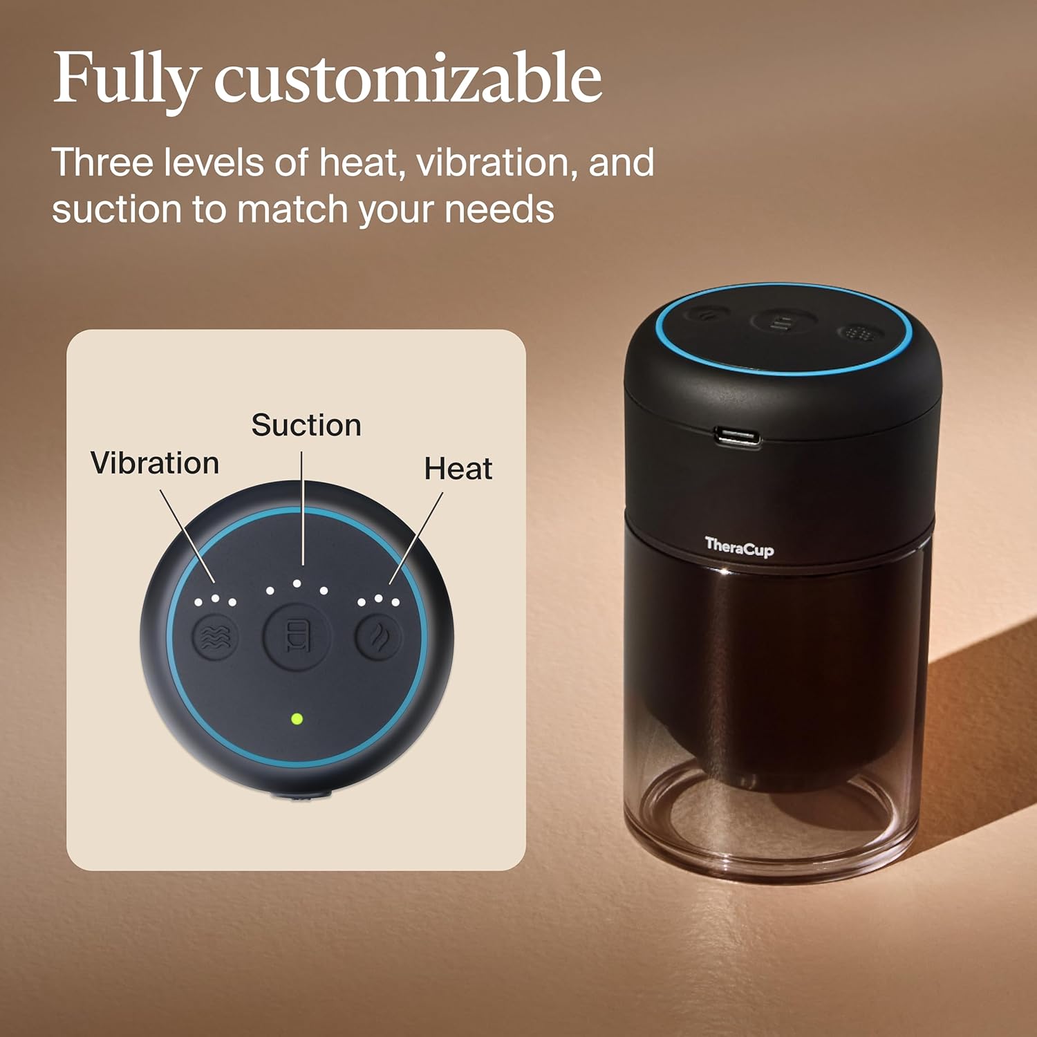 Therabody TheraCup – Smart Cupping Therapy Device with Heat & Vibration