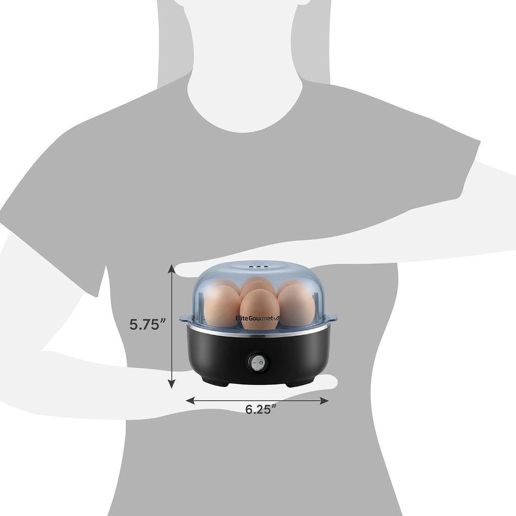 Electric Egg Cooker – 7-Egg Capacity Rapid Boiler & Steamer with Auto Shut-Off