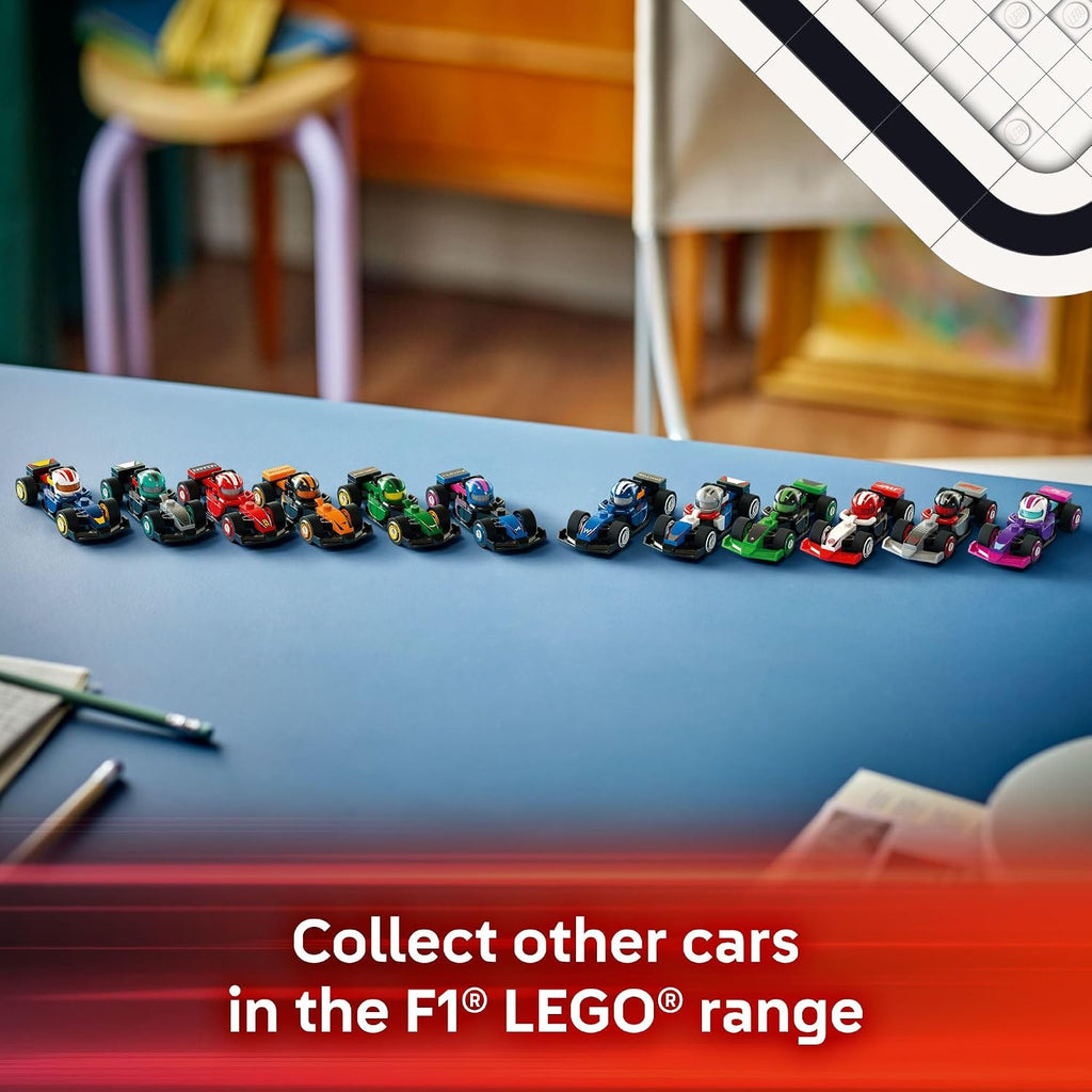 LEGO F1 Race Car Building Set – 6 Pack Mystery Box Collectible Mini Cars