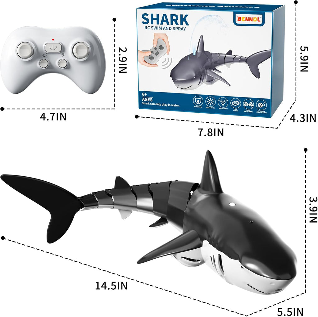 Remote Control Whale Shark Toy – RC Swimming Shark with Waterproof Remote